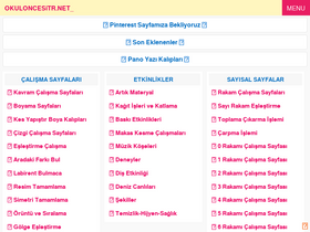 'okuloncesitr.net' screenshot