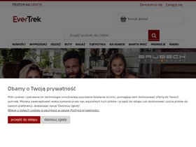 'evertrek.pl' screenshot