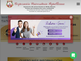 'urepublicana.edu.co' screenshot