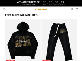 playamadeclothing.com homepage screenshot