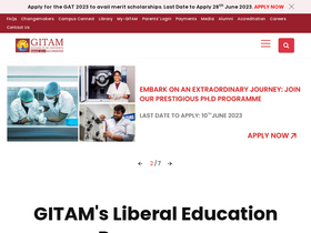 'testlms.gitam.edu' screenshot