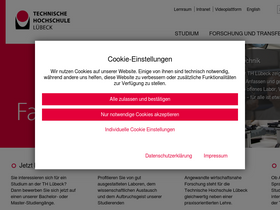 'th-luebeck.de' screenshot