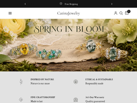 catinajewelry.com homepage screenshot