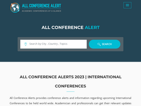 'allconferencealert.net' screenshot