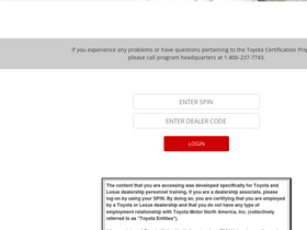 'toyotacertification.com' screenshot
