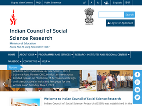 'icssr.org' screenshot