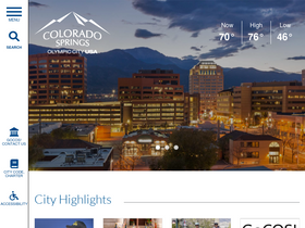 'coloradosprings.gov' screenshot