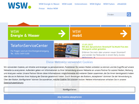 'wsw-online.de' screenshot
