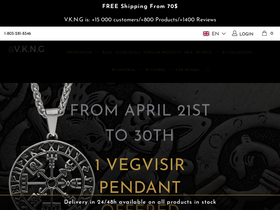 'vkngjewelry.com' screenshot