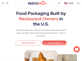 Restopack homepage screenshot