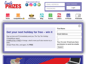 'simplyprizes.com' screenshot