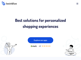 teeinblue website screenshot