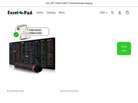 Keys Mat homepage screenshot