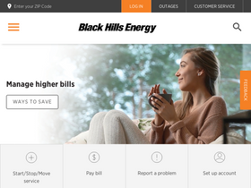 'blackhillsenergy.com' screenshot