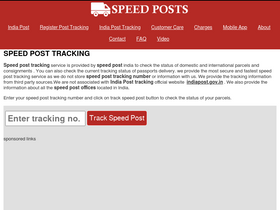 'speedposts.in' screenshot