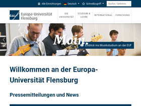 'uni-flensburg.de' screenshot