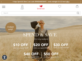 'birdsnest.com.au' screenshot