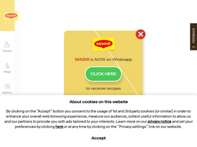 'maggi.in' screenshot