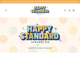 happystandardapparelco.com homepage screenshot