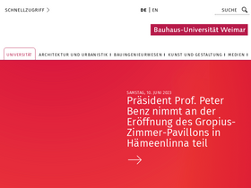 'uni-weimar.de' screenshot