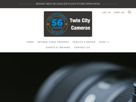 twincitycameras.com.au homepage screenshot