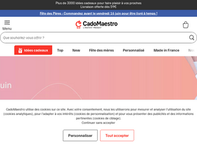 'cadeau-maestro.com' screenshot