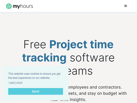 'myhours.com' screenshot