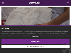 'zadovoljna.si' screenshot