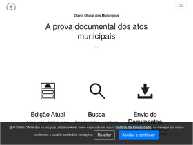 'diarioficialdosmunicipios.org' screenshot
