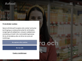 'axfood.se' screenshot