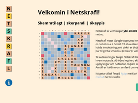 'netskrafl.is' screenshot