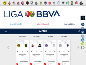 'ligamx.net' screenshot