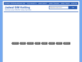 'jadwalsimkeliling.info' screenshot