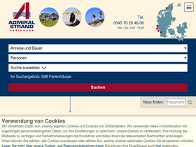 'admiralstrand.de' screenshot