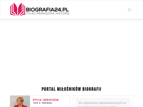'biografia24.pl' screenshot