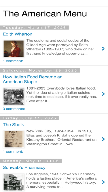theamericanmenu.com