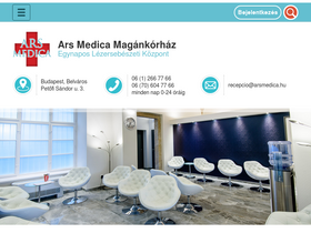 'arsmedica.hu' screenshot
