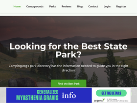 'camping.org' screenshot