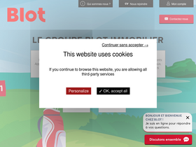 'blot-immobilier.fr' screenshot