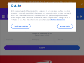 'rajapack.es' screenshot