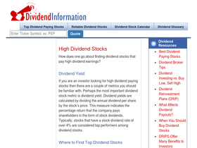 dividendinformation.com