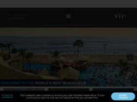 'finnsbeachclub.com' screenshot