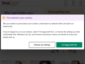 'stepchange.org' screenshot