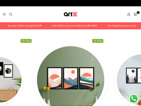 Artxdesigns homepage screenshot