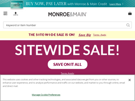 'monroeandmain.com' screenshot