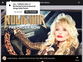 'dollyparton.com' screenshot