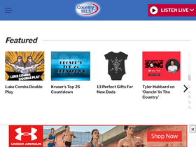 'country1025.com' screenshot