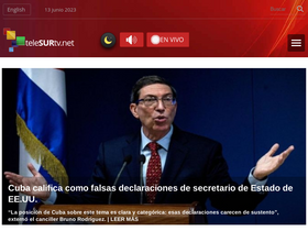 'telesurtv.net' screenshot