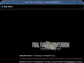 'ffcompendium.com' screenshot