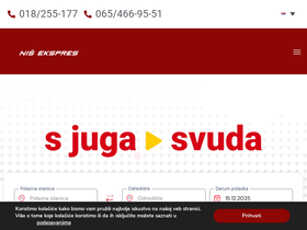 'nis-ekspres.rs' screenshot